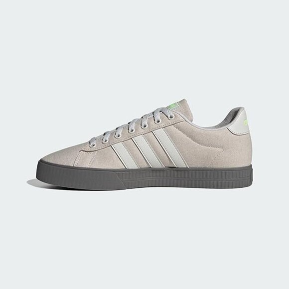 Adidas Daily 3.0 Men's Sneakers Grey One/Grey One/Lucid Lemon Men's Size 9 NEW - Picture 4 of 13